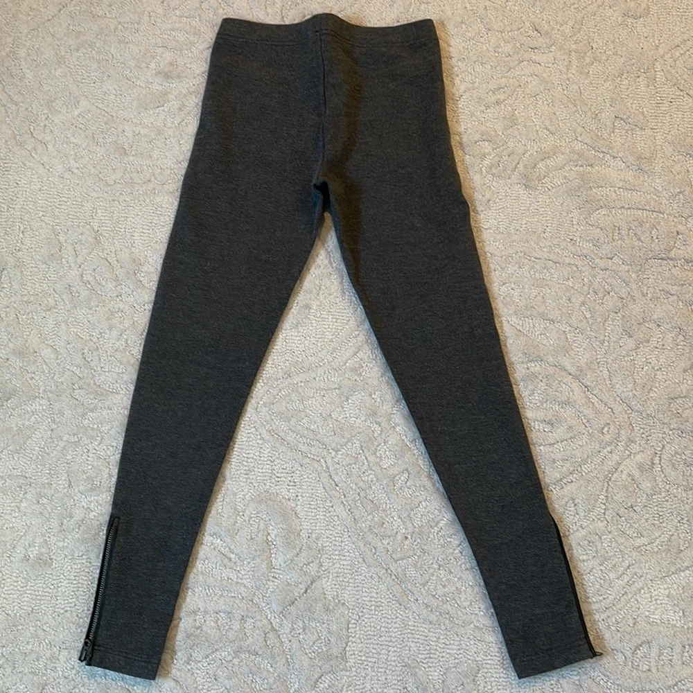 Ralph Lauren Tweed Leather Ankle Zip Leggings - Picture 6 of 7
